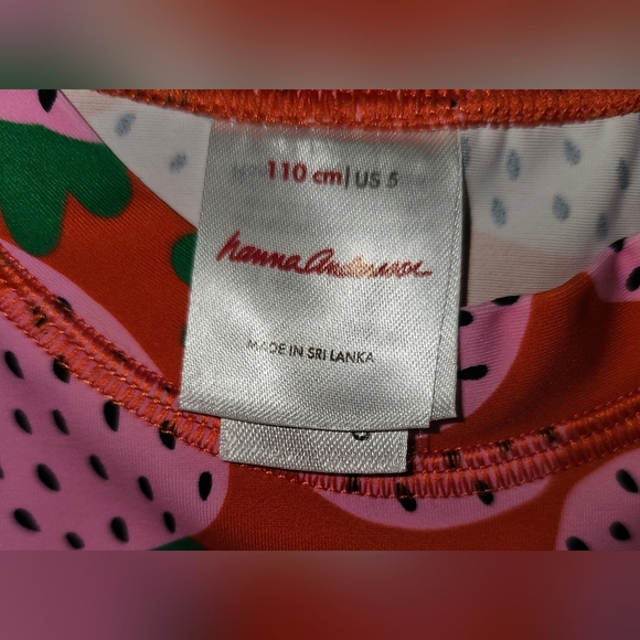 Hanna Andersson Girls Strawberry Rash Guard Shirt Swim Top UV Sz 5 - Picture 11 of 14